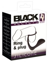 Анальная втулка Black Velvets Ring &amp; Plug