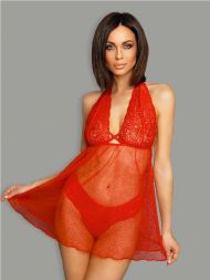 Эротическое платье красное AME3004-1 размер SM