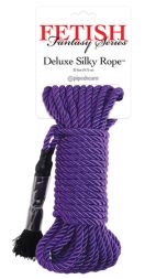 Фиолетовая веревка для бондажа Deluxe Silky Rope