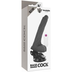 Вибромассажер Basecock Realistic Bendable Remote Control Black 18,5 см
