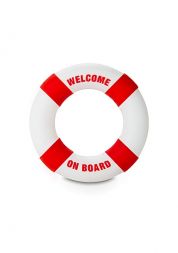 Эрекционное кольцо Welcome On Board Red