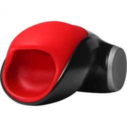Красный мастурбатор Cobra Libre с вибрацией