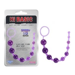 Фиолетовые анальные шарики Sassy Anal Beads
