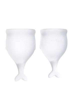 Две прозрачные менструальные чаши Satisfyer Feel Secure