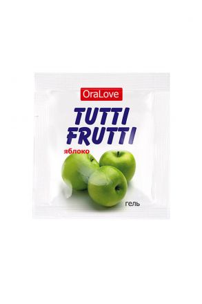 Съедобная смазка Tutti-Frutti со вкусом яблока 20 шт